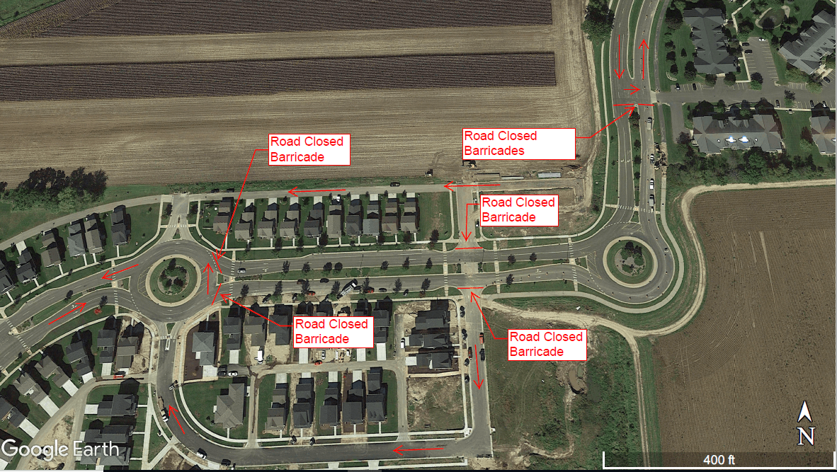 ROAD CLOSURE 8-22 THRU 8-24