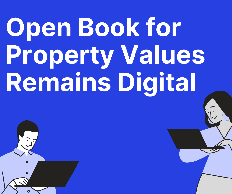 Open Book for Property Values Remains Digital Opens in new window
