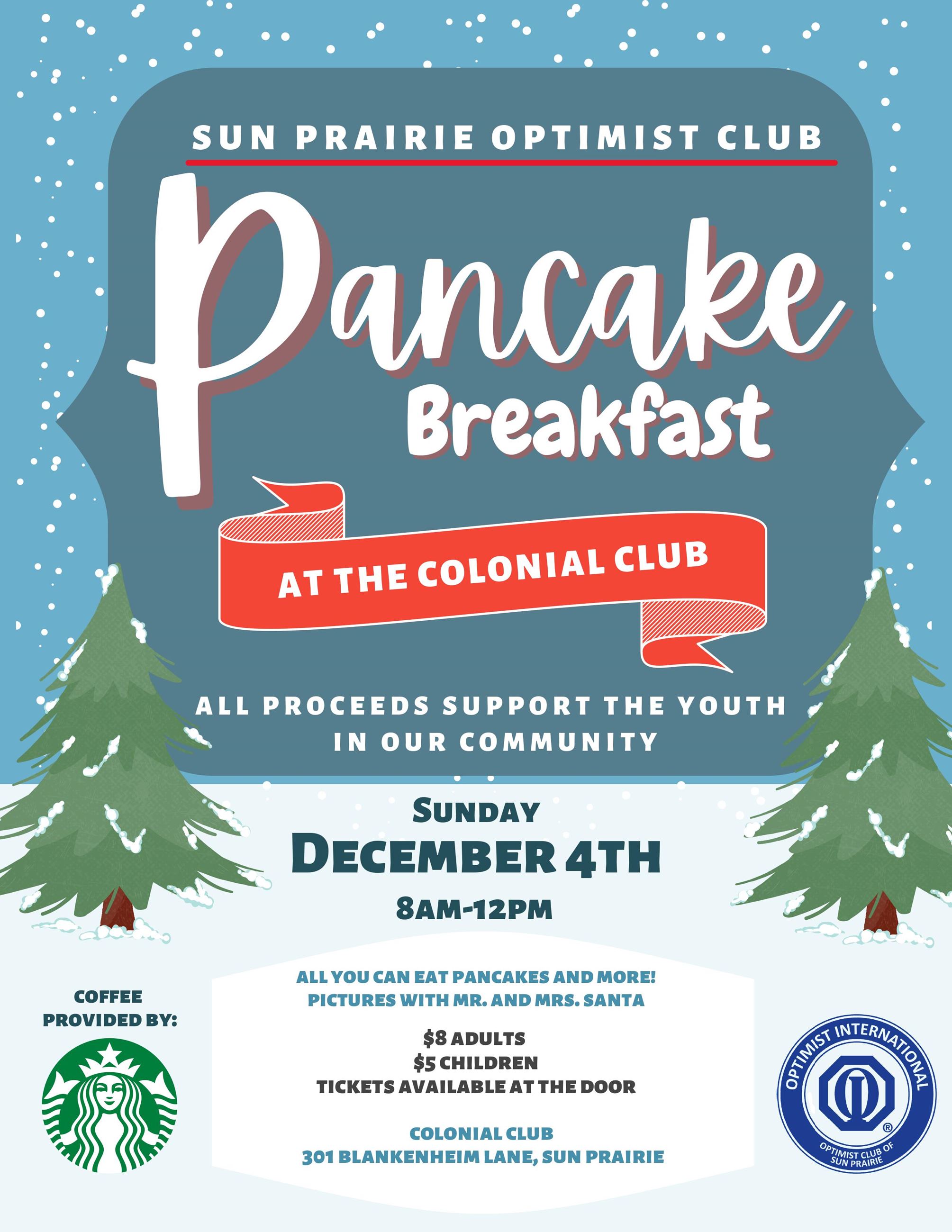 Optimist Pancake Breakfast Flyer 2022