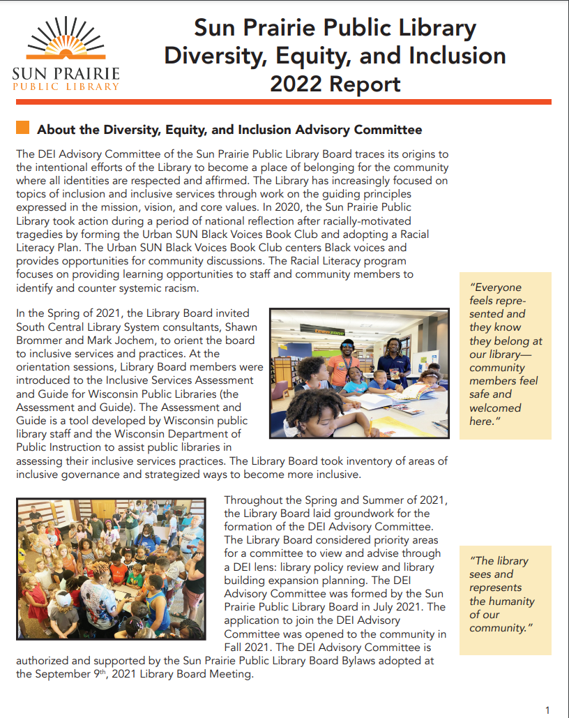 library dei report Opens in new window