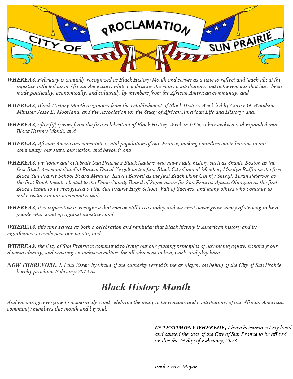 THIS IS THE UPDATED BHM PROCLAMATION 2023