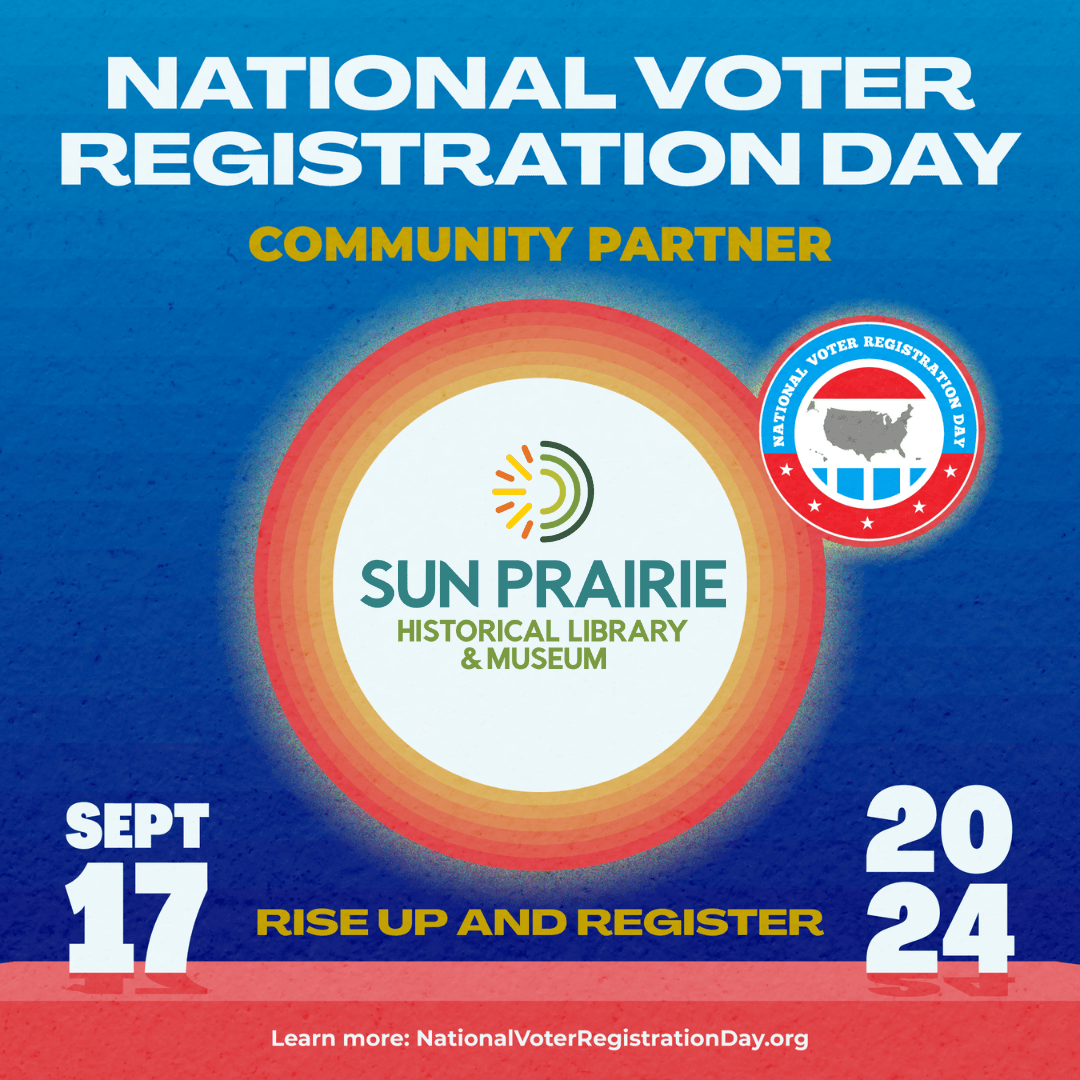 Text reads “National Voter Registration Day, Community Partner Sept 17, 2024 Rise Up and Register”