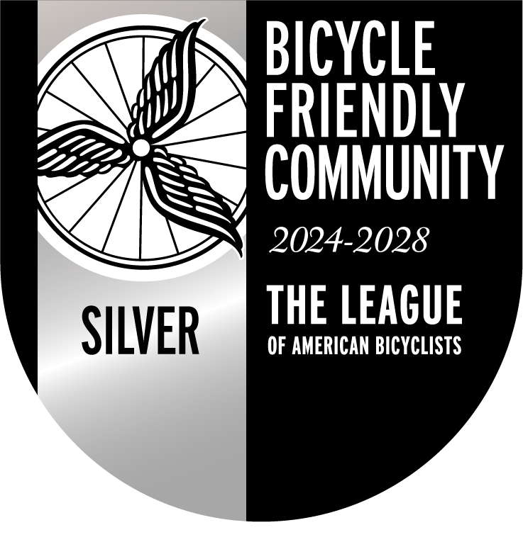 Bicycle Friendly Community Seal for Silver for 2024-2028