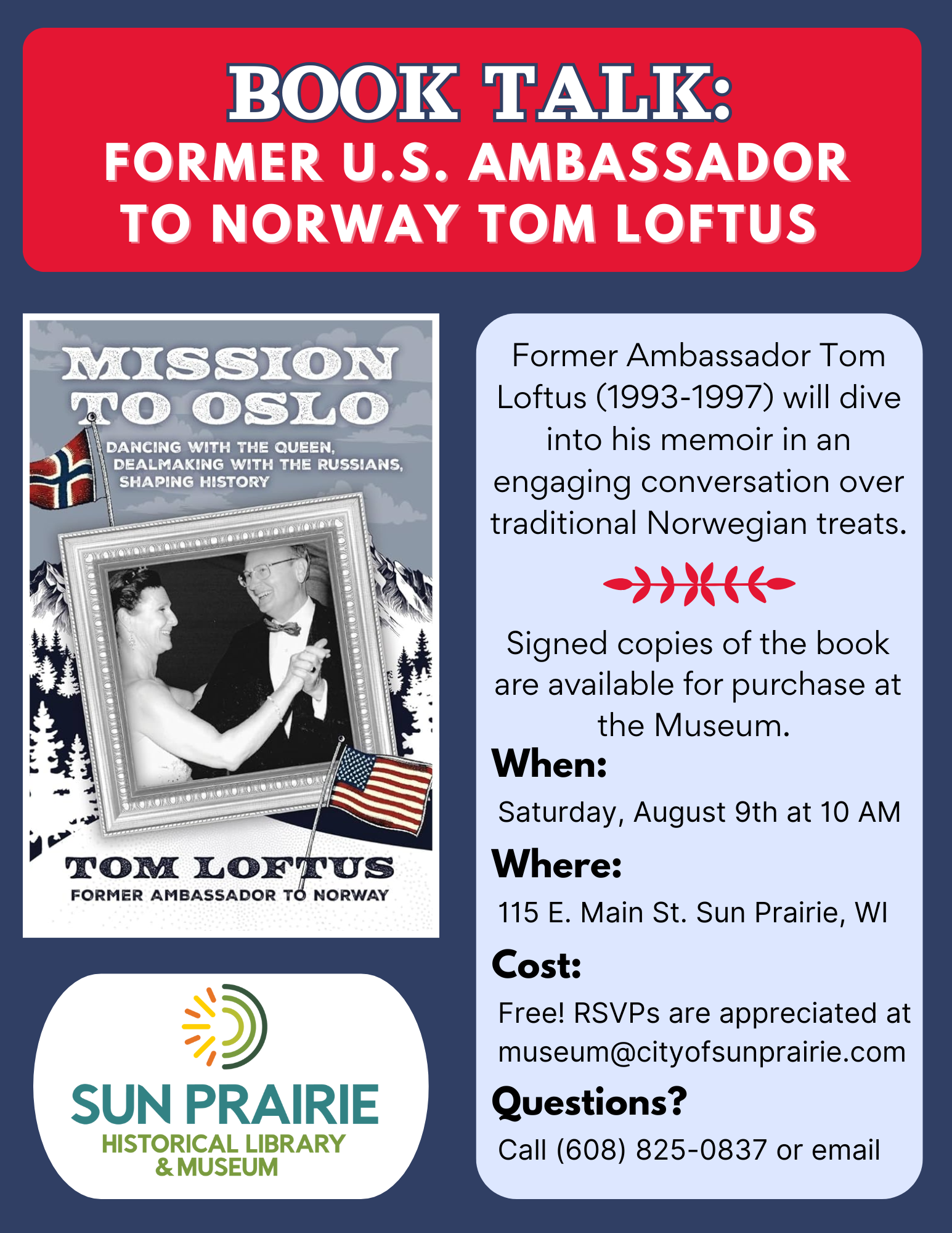 Loftus Book Talk Flyer