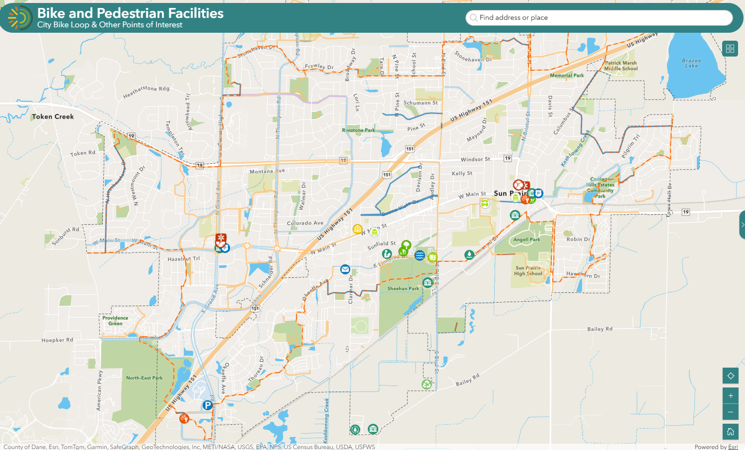 ArcGIS Bike Ped Map